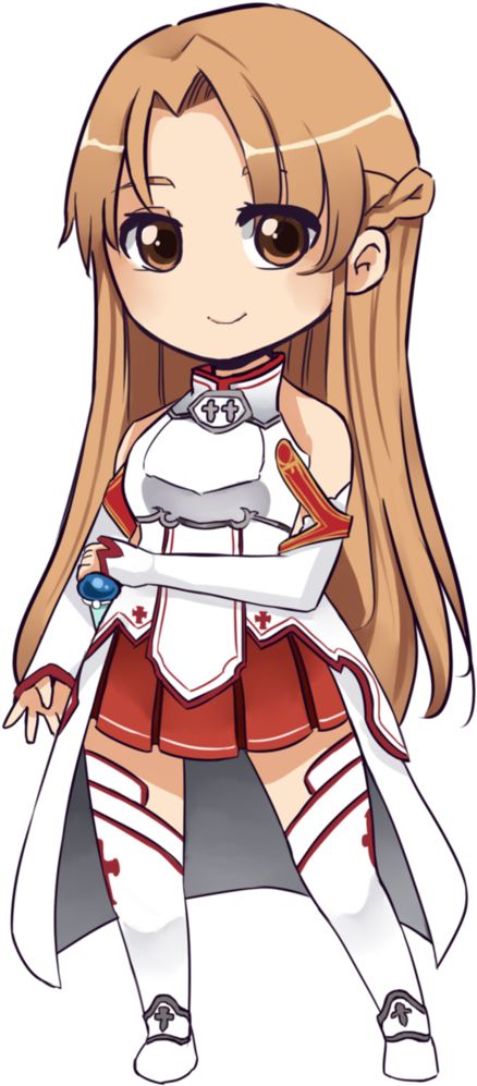 Asuna Kirito Female Anime Chibi - Asuna (774x1032)