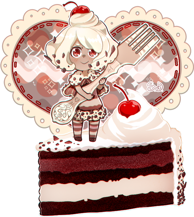 Anime Chibi - Dessert Gijinka (747x722)