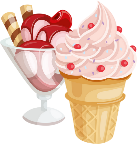 Crème Glacée, Glace - Ice Cream (475x500)