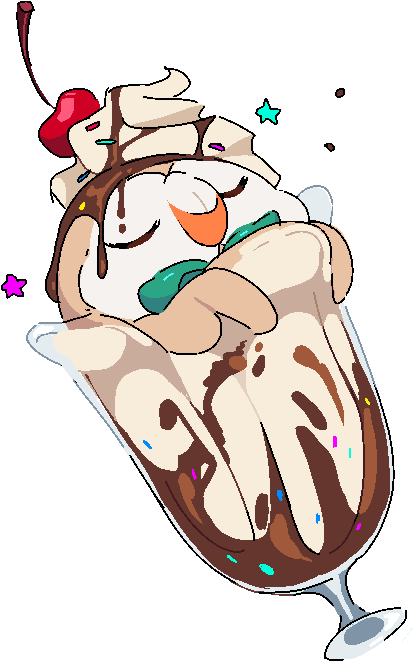 A Rowlet Ice-cream Sundae - A Rowlet Ice-cream Sundae (434x721)