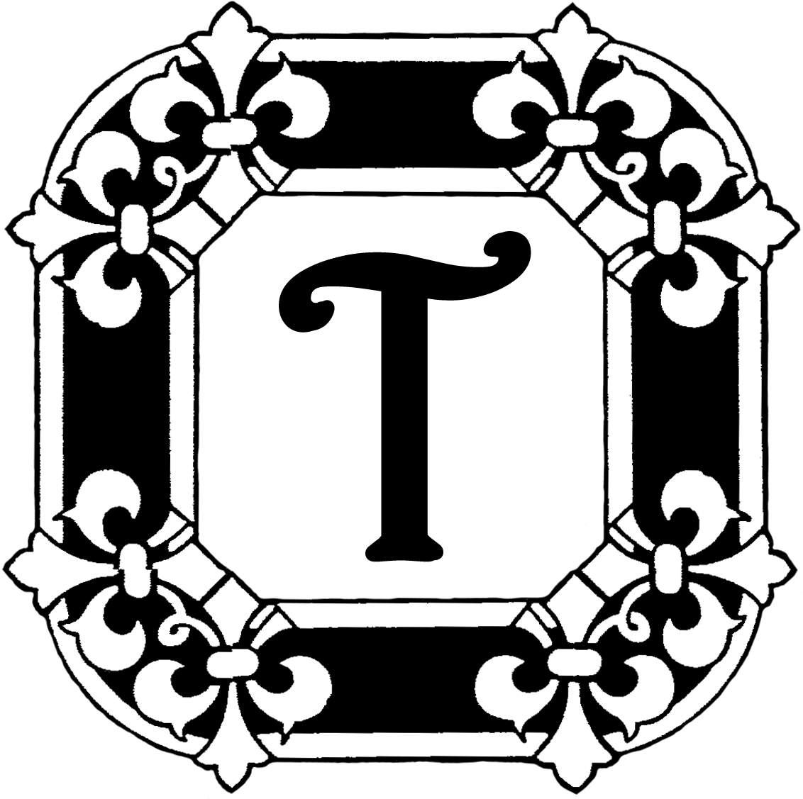 This Last Monogram Is Something I Made In Photoshop - Clip Art (1200x1183)