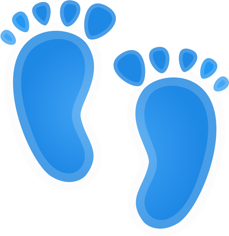 Footprints Icon - Baby Feet Png (1024x1024)