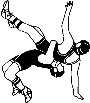 South Lenoir High School - Wrestling Black And White (366x415)