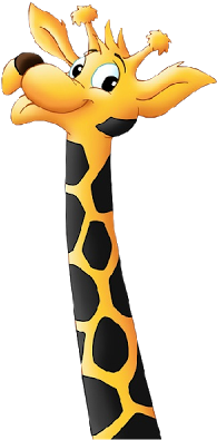Giraffe Clipart Giraffe Neck - Cartoon Giraffe Neck (400x400)