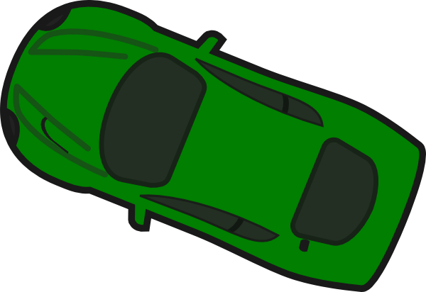 Car Travel 181-202 Clip Art At Clker - Car Top View (600x412)