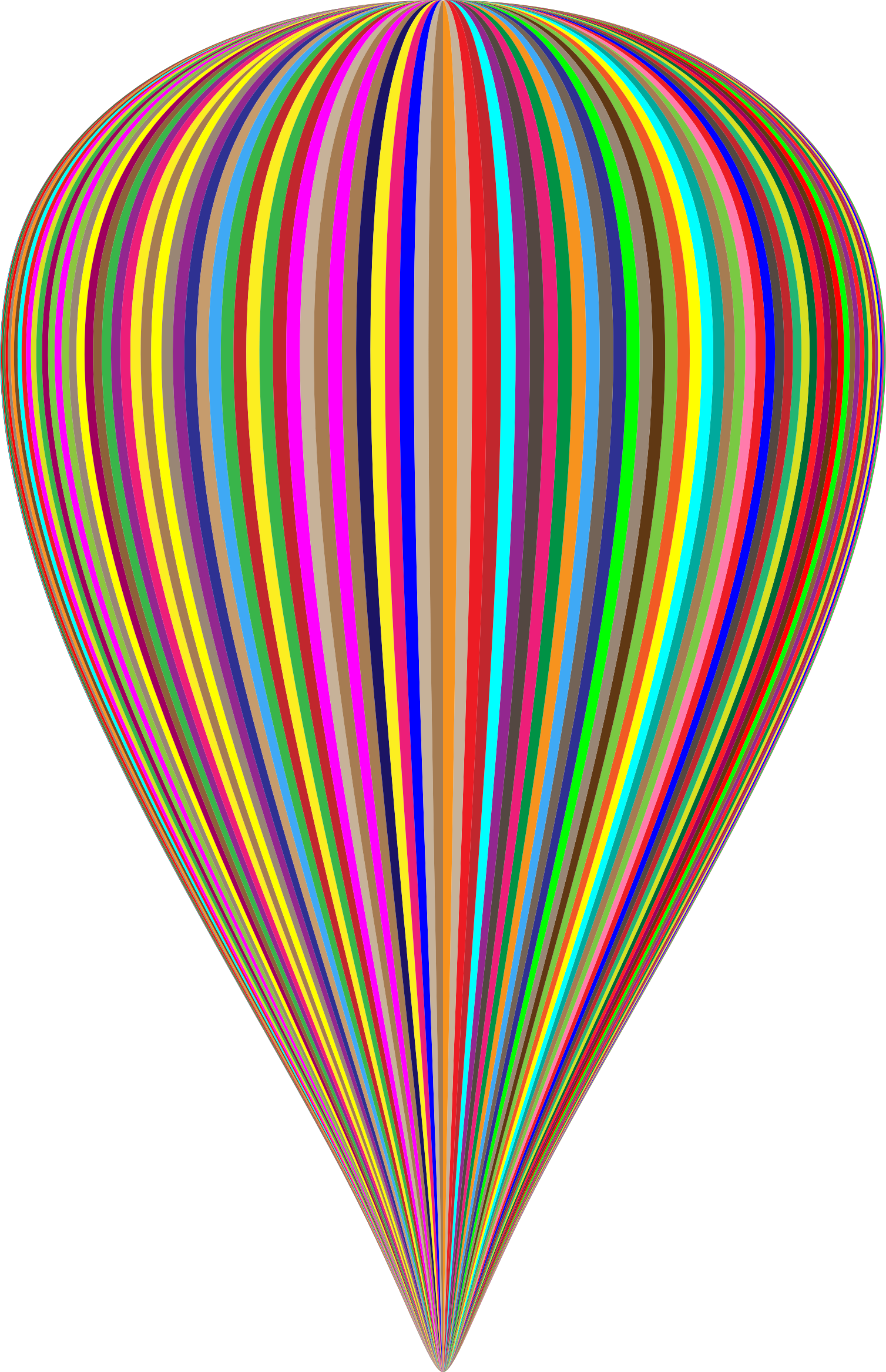 Striped Balloon - Balloon (1508x2336)