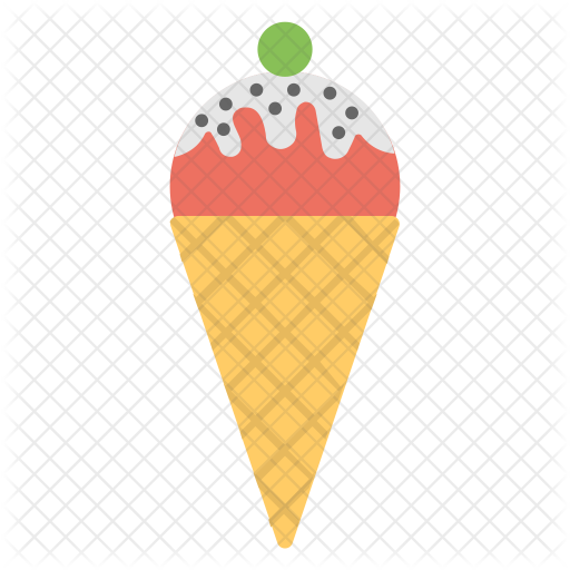 Ice-cream Cone Icon - Birthday (512x512)