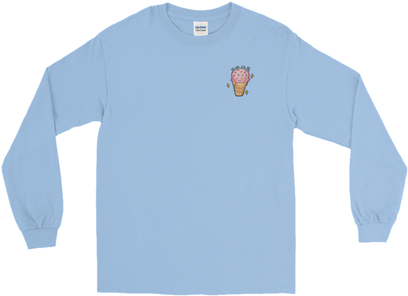 Numb Ice Cream Long Sleeve T-shirt - Winner's Strongest Muscle Is His Hustle (600x600)