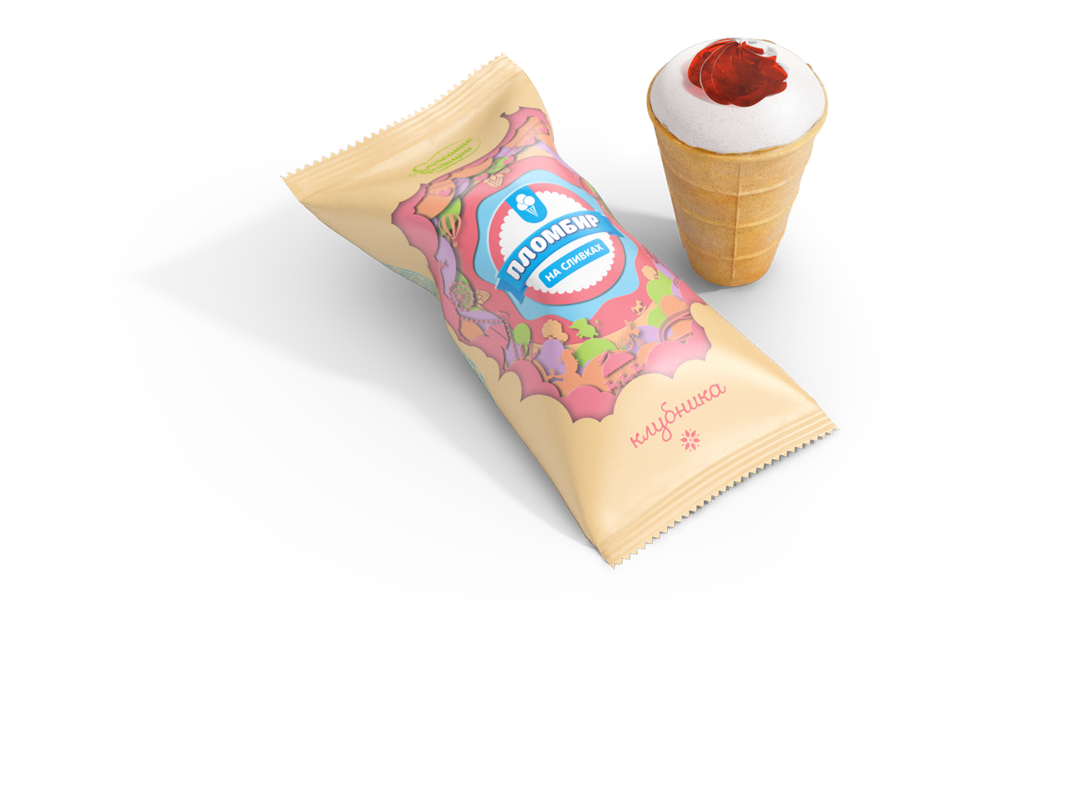 Full Cream Ice Cream In Wafer Cone Withstrawberry Jam - Plombières Ice Cream (1440x966)