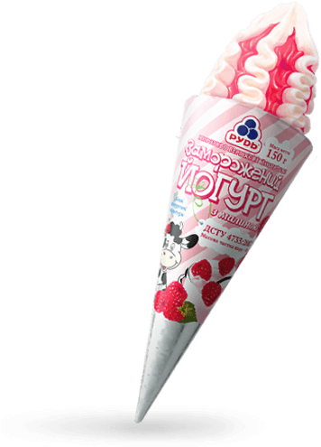 «“frozen Yogurt” With Raspberry Jam» Ice Cream - Red Raspberry (500x500)