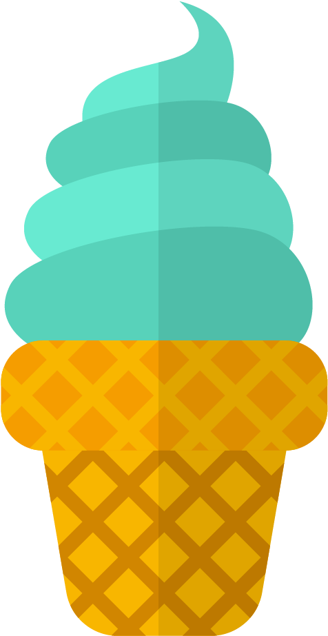 Ice Cream Cone Ice Pop Flavor Euclidean Vector - Ice Cream (1667x1667)