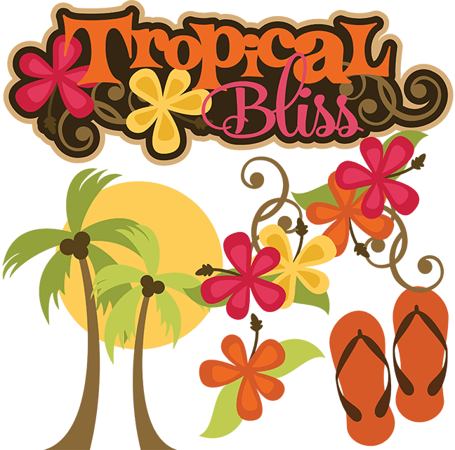Beach Clipart - Tropical Svg (648x642)