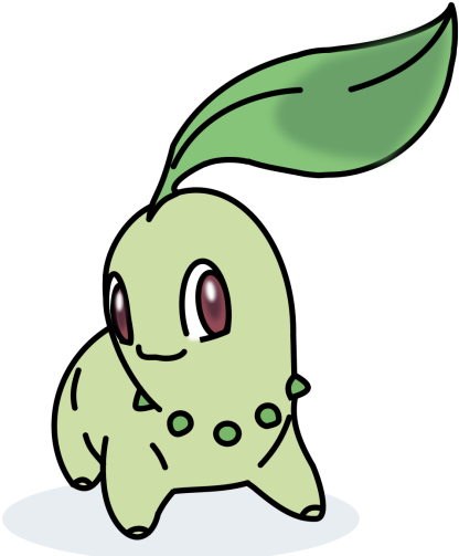Chikorita, Pokemon, Bayleef, Overgrow, Pokemongo, Cartoon - Pokemon Cartoon In Chikorita (512x512)