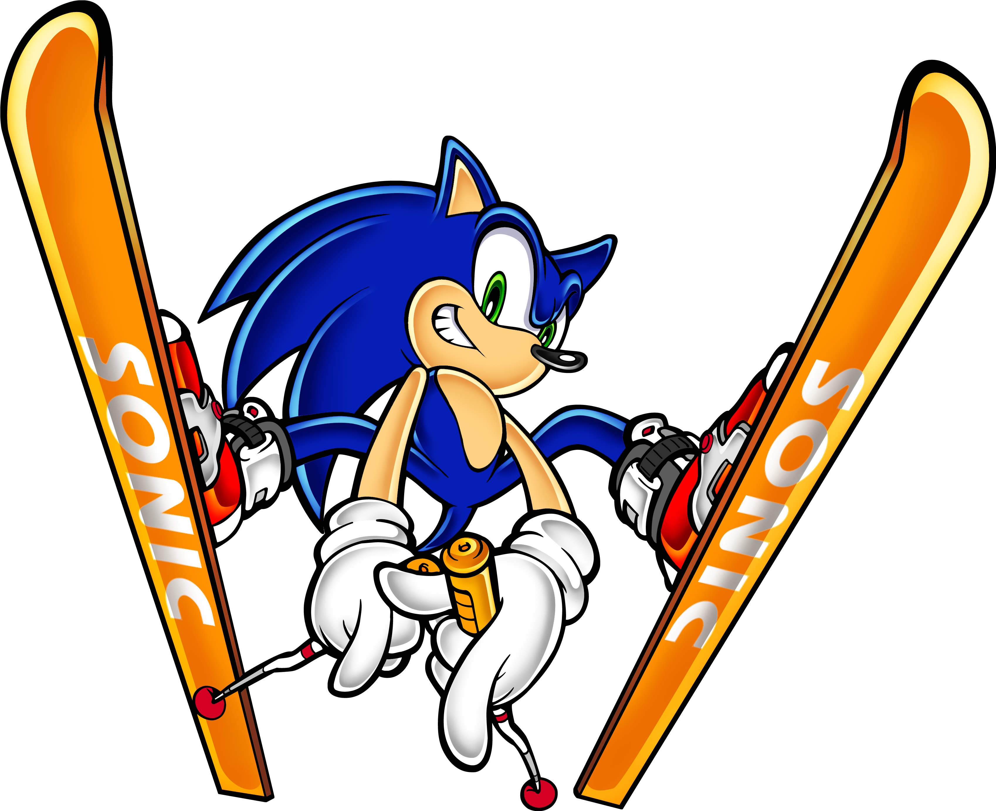 Skiing - Sonic Adventure Concept Art (3486x2825)