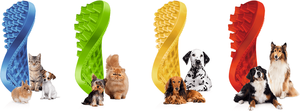 Four Styles To Choose From - Pet & Me Multi Function Rubber Dog Grooming Short (993x371)