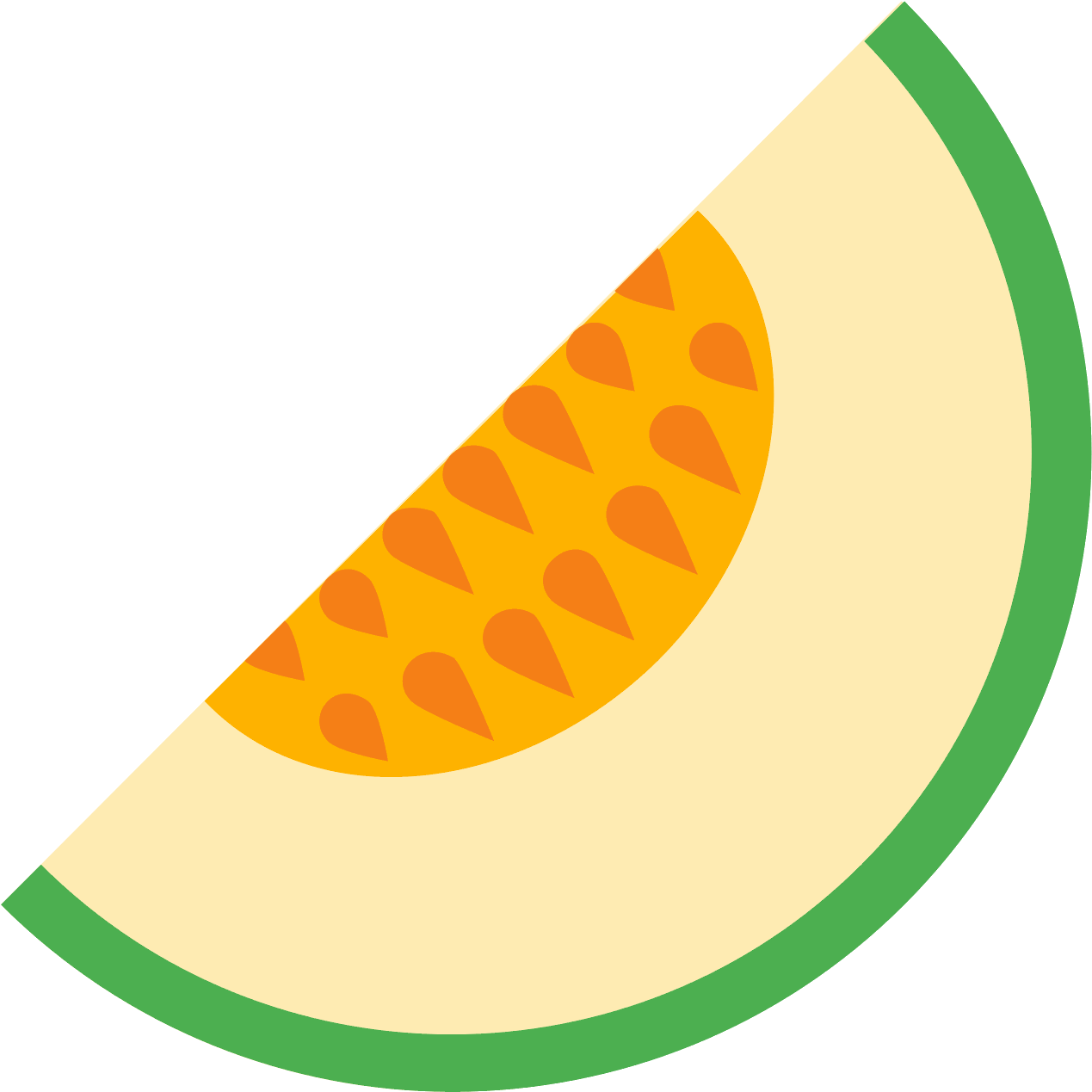 This Is A Slice Of A Melon Fruit - Melon Icon Png (1600x1600)