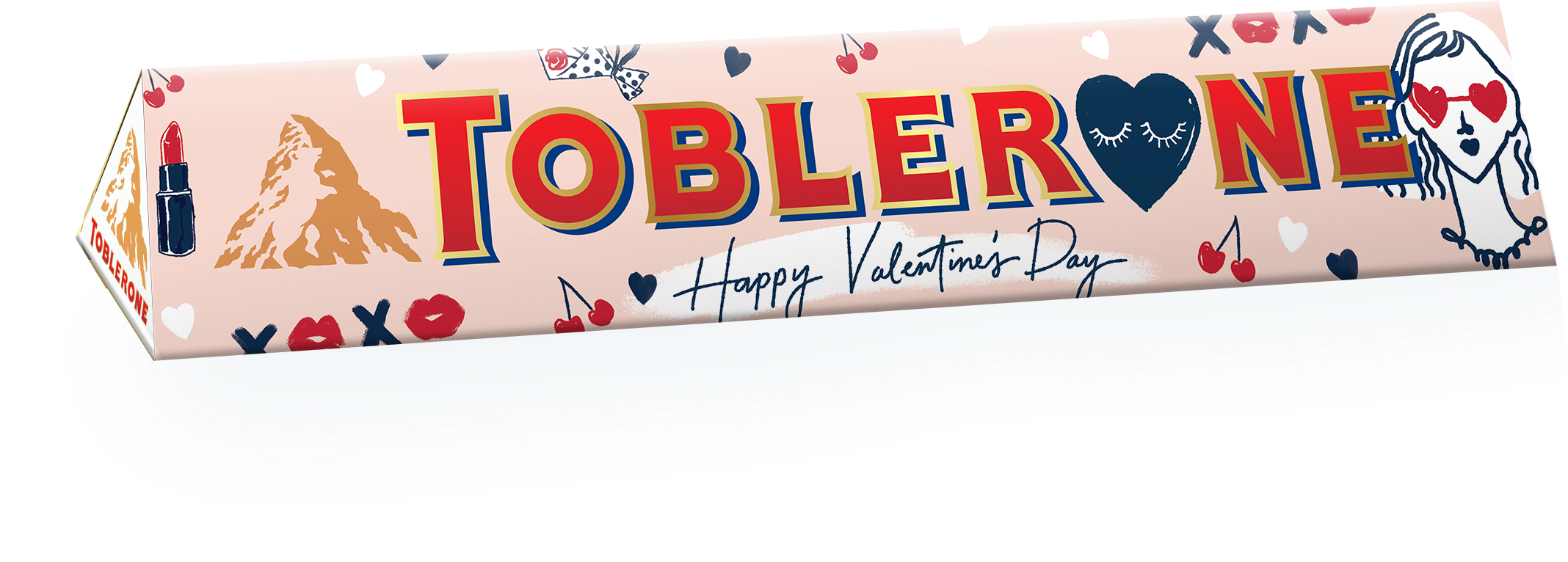 Toblerone White Chocolate Sleeve Designed By Soleil - Toblerone Fruit & Nut Milk Chocolate - 3.52 Oz (2156x836)