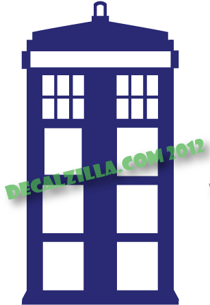 Dr Who Phone Booth Silhouette (306x528)
