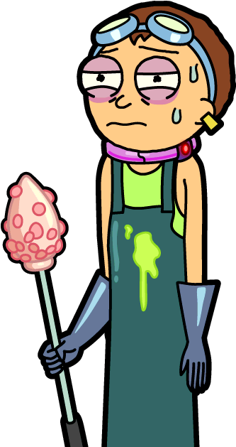Plumbus Slave Morty - Pocket Mortys Plumbus Worker Morty (390x650)