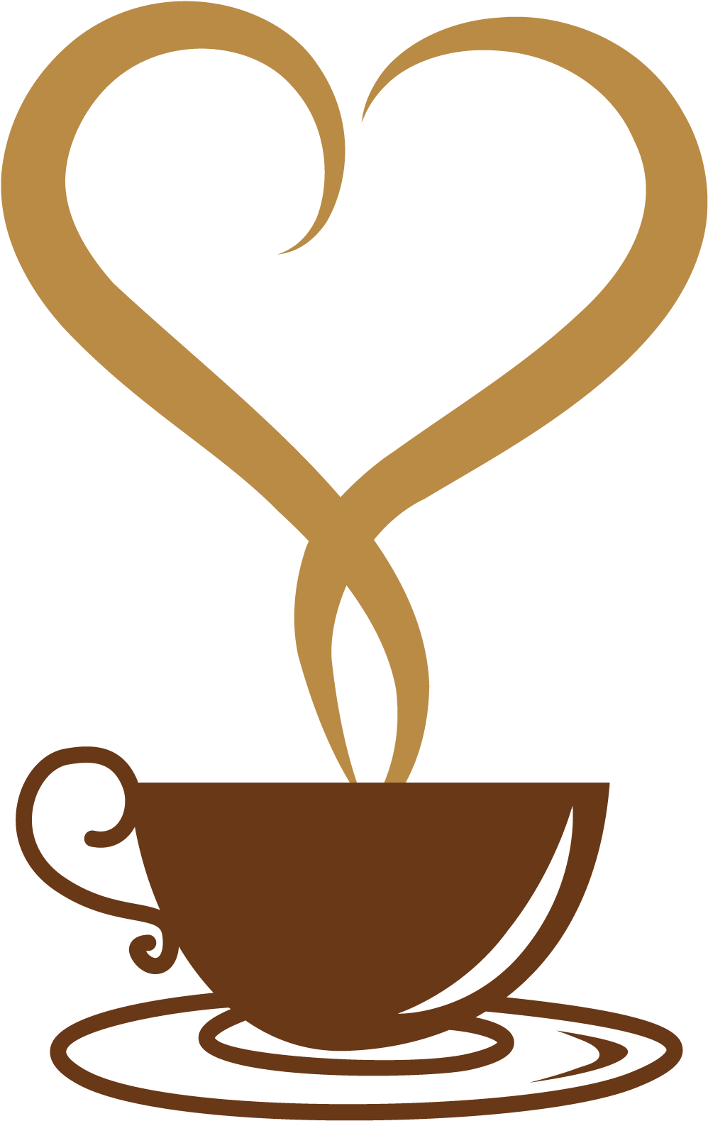 Deco Coffee Cup With Heart Png Vector Clipart - Coffee Cup Clip Art (1055x1663)
