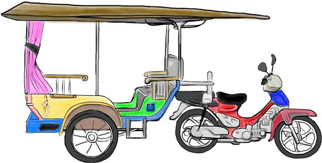 It Is Easy To Get Around In Phnom Penh, Siem Reap, - Cambodia Tuk Tuk Register (669x351)