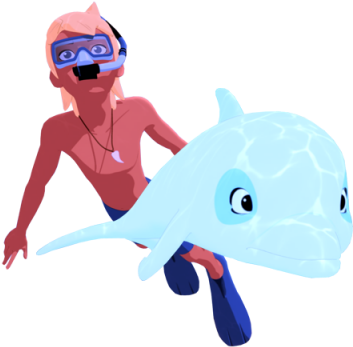 Biały Delfin Um - Zoom The White Dolphin (360x360)