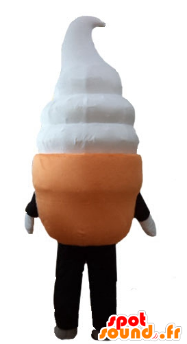 Mascotte De Crème Glacée, De Cornet De Glace - Figurine (600x600)
