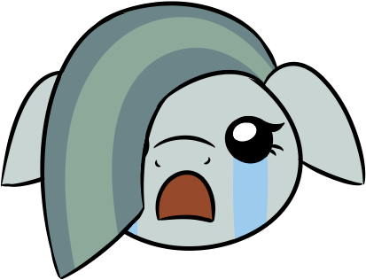 Earth Pony, Emoji, Emoticon, Floppy Ears, Hair Over - Snout (413x316)