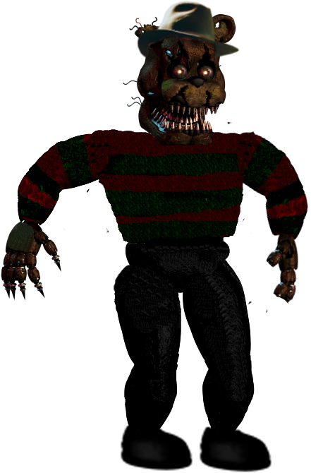Freddy Fazkrueger By Darian1coleman - Five Nights At Freddy's - Nightmare Freddy 5 Inch Action (467x702)