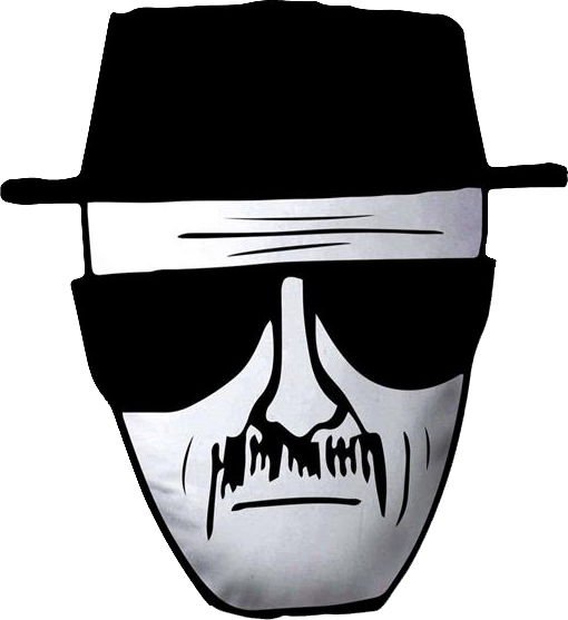 18" Heisenberg Plush Head On Ozzie Collectables - Breaking Bad Drawing Of Heisenberg (510x557)