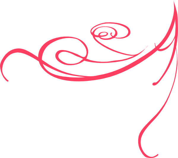 Decorative Swirl Clip Art At Clker - Red Swirls (600x531)