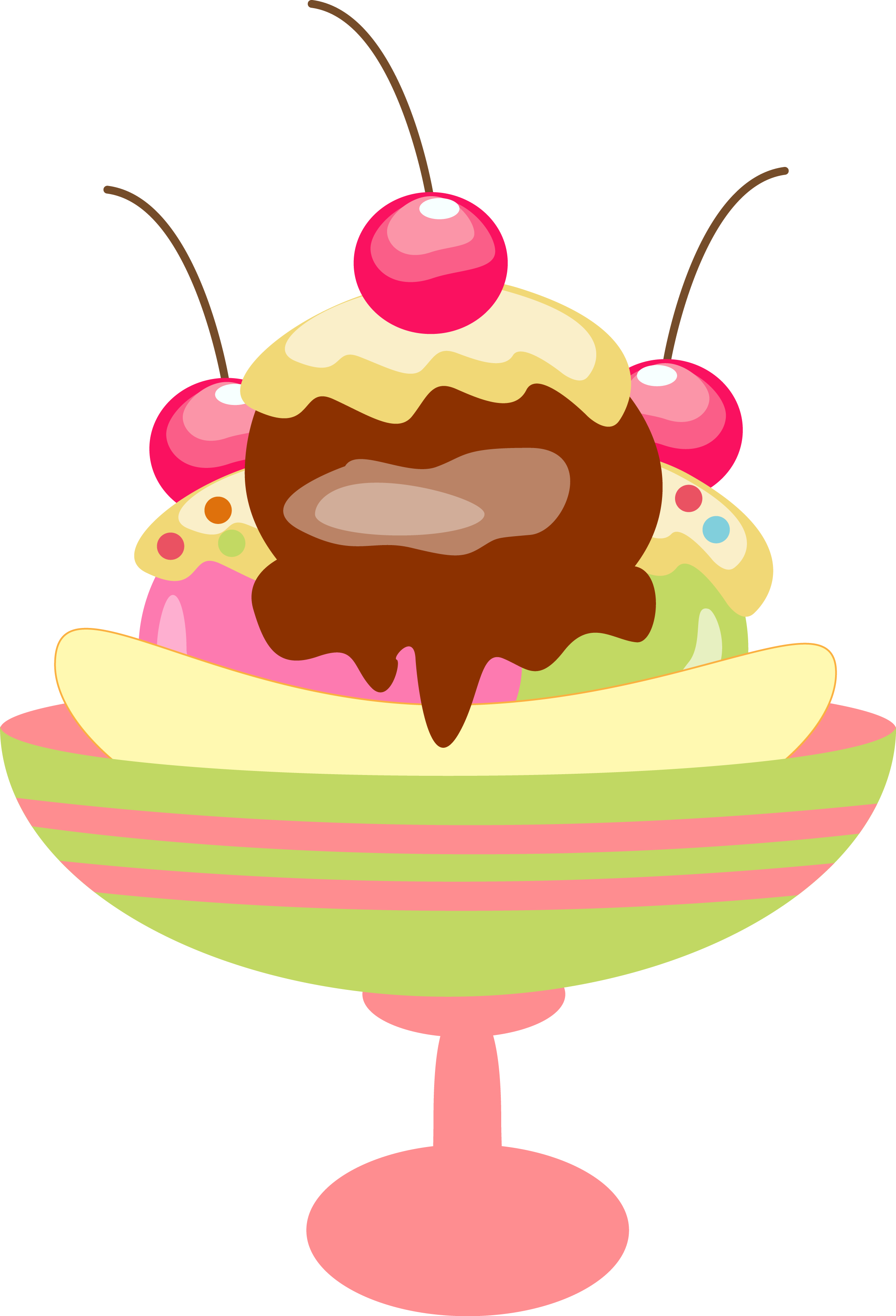 Sundaes Cliparts Food - Festa Confeitaria Png (2206x3240)
