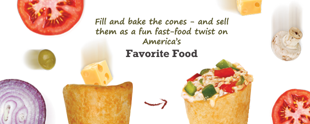 Fill And Bake The Cones - Fast Food Twist (625x250)