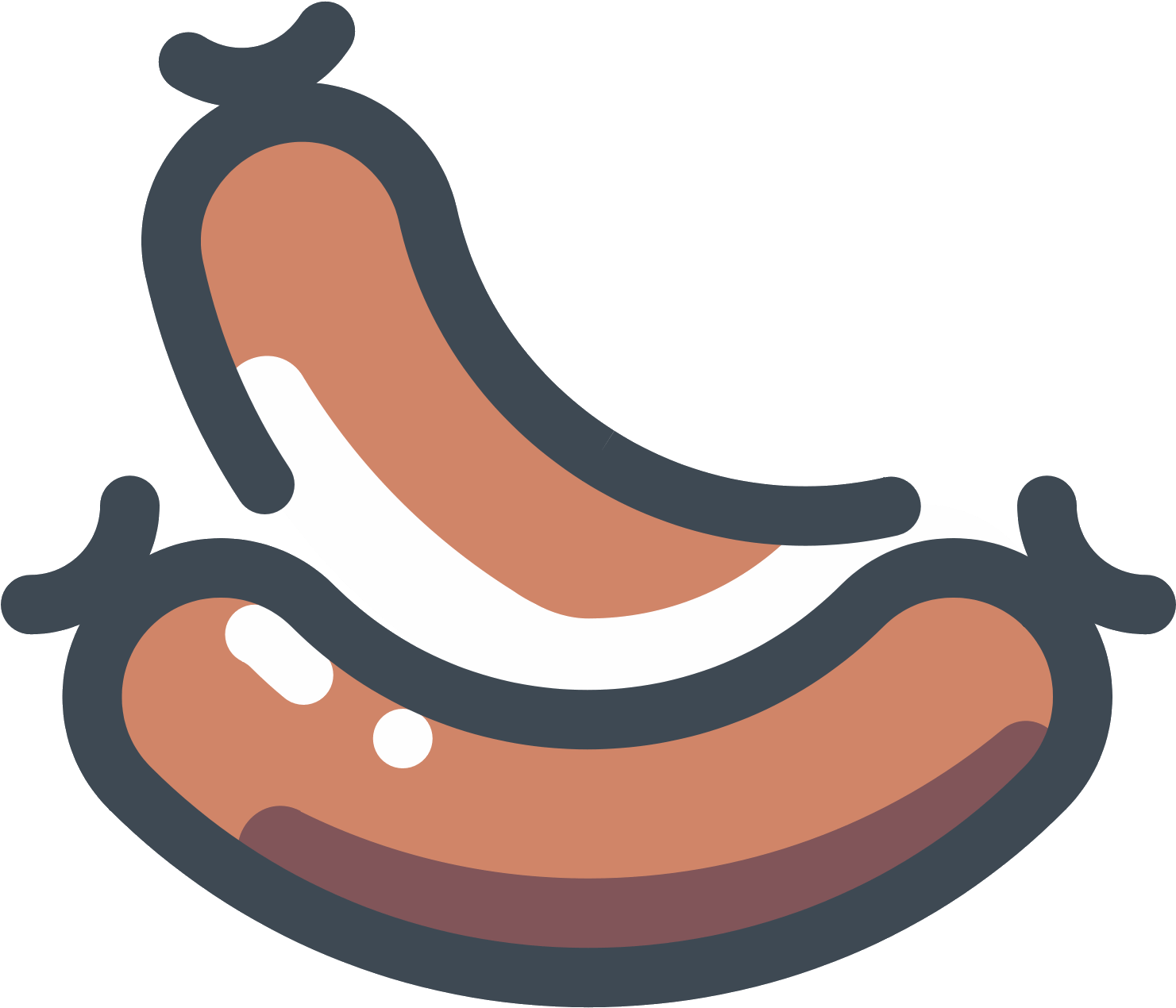 Sausage Clipart - Sausage Emoji (1600x1600)