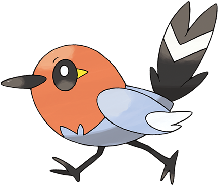 Fletchling 661 Udvikler Sig Til Fletchinder - Pokemon Passaro De Fogo (475x475)