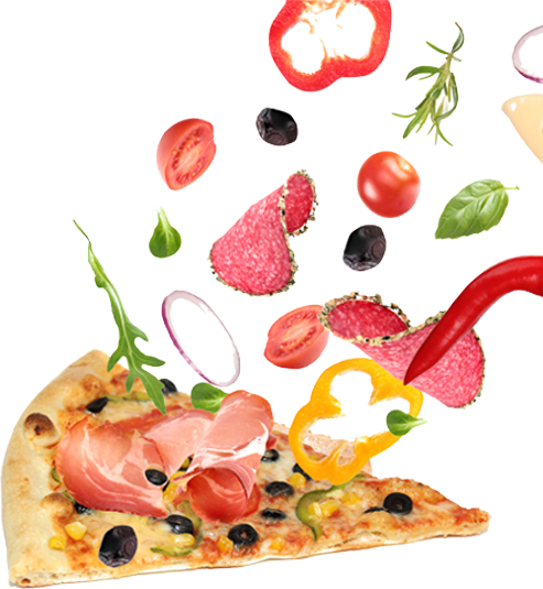 Some Chains Have Lowered The Standard For Good Food - Pizza Falling (493x535)