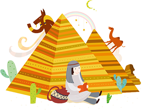 Egyptian Pyramids Ancient Egypt Illustration - Egypt (500x500)