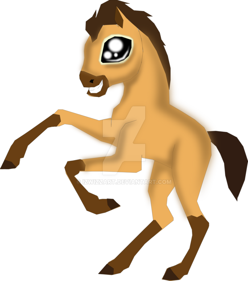 Spirit Rearing Huggable By Izwizzart - Cartoon (840x950)