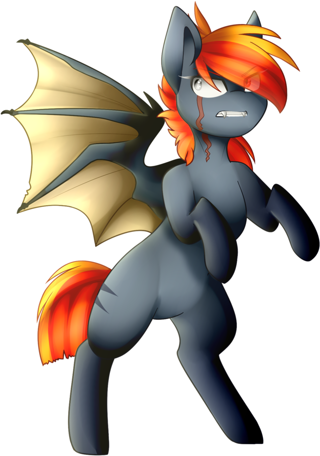 Despotshy, Bat Pony, Bat Pony Oc, Digital Art, Eye - Cartoon (852x1024)
