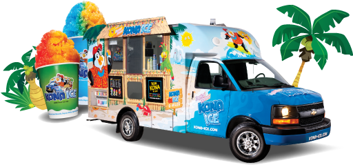 Ice Cream Truck Ice Cream Truck Clip Art - Kona Ice Truck (512x443)