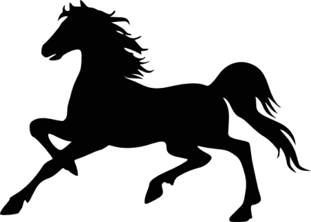 Silueta Kůň - Google Search - Black And White Horses Logos (450x321)