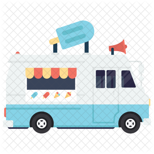 Ice-cream Truck Icon - Ice Cream Van (512x512)