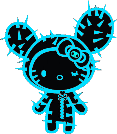 Hello Kitty Tokidoki Cactus Blue By Slitkitten - Tokidoki Cactus Hello Kitty (500x500)