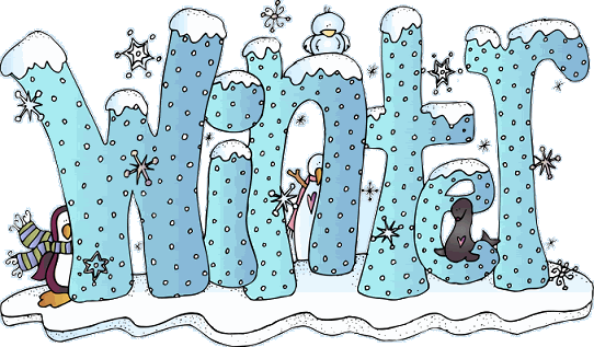 Word Clipart January - Christmas Kids Yoga (542x317)