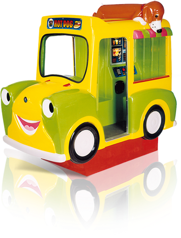 Hanks Ice Cream Van - Hanks Hot Dog Van Kiddie Ride (370x612)