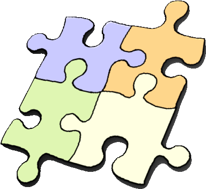 Free January Clipart 8, Buy Clip Art - Jigsaw Puzzle Drawing (435x405)