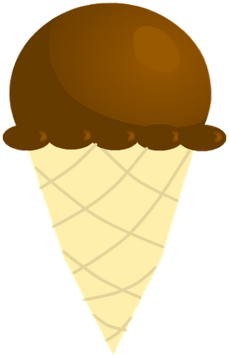 Learnt How To Digitally Draw Ice-cream - Ice Cream Cone (530x555)