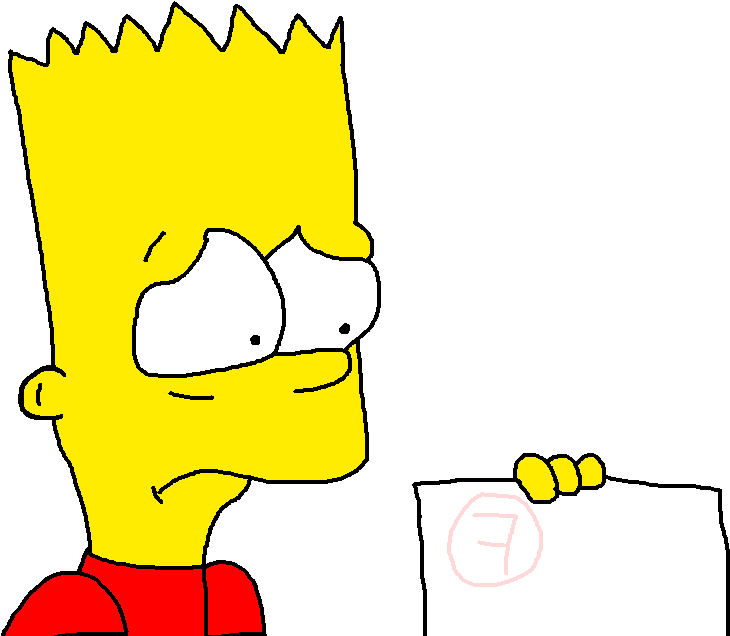 Please Cheer Up Bart By Bartsimpsonfan2015 - Cartoon (826x654)
