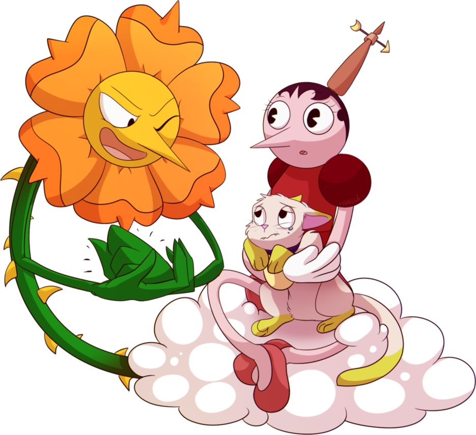 Cheering Up A Little Cat By Xgglitch - Cartoon (935x855)