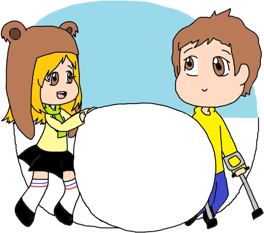 Comission Let's Play On Snow By Kawaii Artistic - Let's Play (992x806)